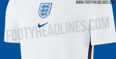 Nike英格兰2020欧洲杯 主队球衣设计洩露