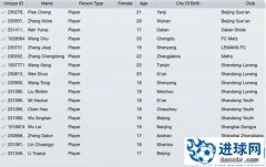 FM2012 中国比较有潜力的球员名单(最高只有-7)