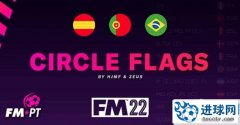 FM2022 极简主义圆形国旗队徽包